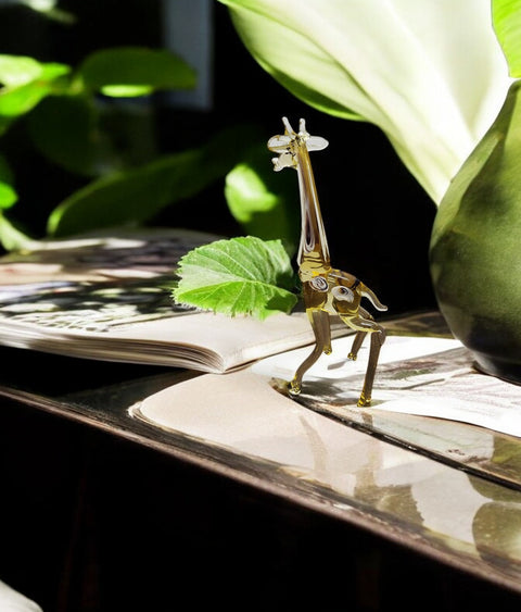 Glass Giraffe Figurine, Collectible Glass Giraffe , Murano Quality Gift At A Fraction Of The Price, Handcrafted In Ukraine