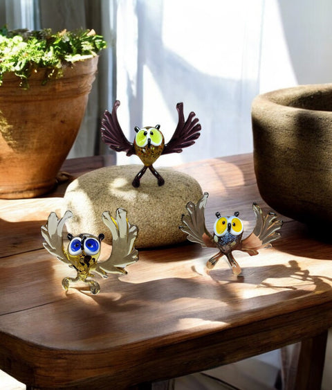 Glass Owl Figurine, Collectible Glass Owl, Murano Quality Gift At A Fraction Of The Price, Handcrafted In Ukraine