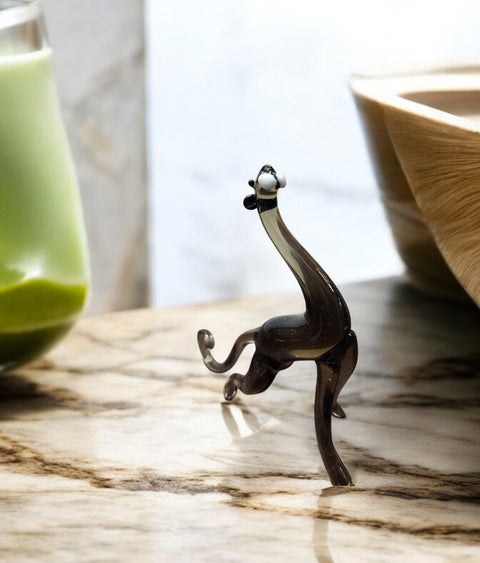 Glass Panther Figurine, Collectible Glass Panther, Murano Quality Gift At A Fraction Of The Price, Handcrafted In Ukraine