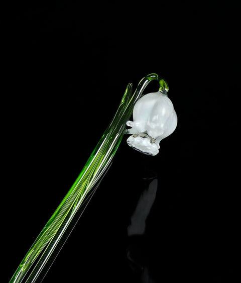 White glass bellflower
