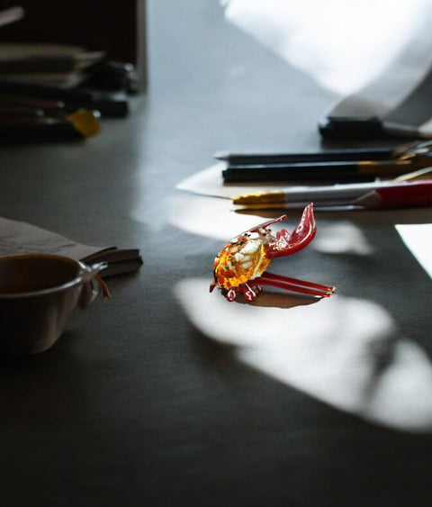 Glass Crab Figurine, Collectible Glass Crab, Murano Quality Gift At A Fraction Of The Price, Handcrafted In Ukraine