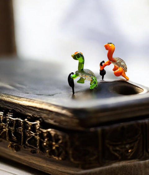 Glass Turtle Figurine, Collectible Glass Turtle, Murano Quality Gift At A Fraction Of The Price, Handcrafted In Ukraine