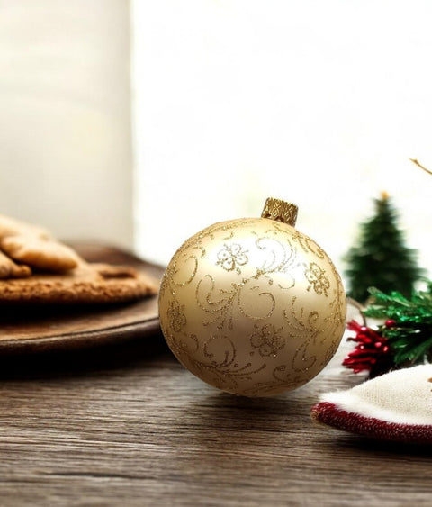 Gold Glass Ball Ornament