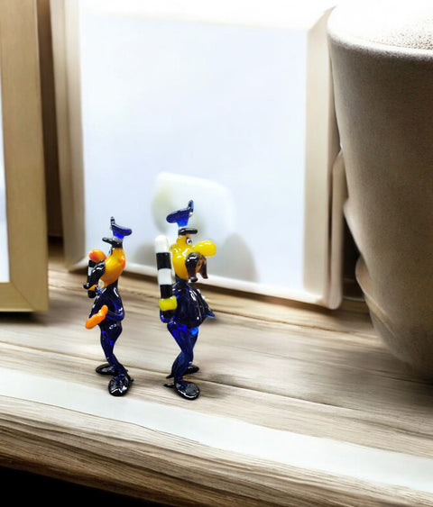 Glass Police Officer With Billy Club Figurine, Collectible Glass Police, Murano Quality Gift At A Fraction Of The Price, Handcrafted In Ukraine