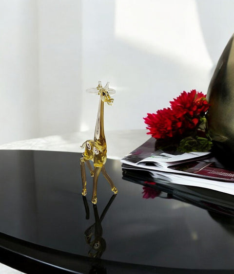 Glass Giraffe Figurine, Collectible Glass Giraffe , Murano Quality Gift At A Fraction Of The Price, Handcrafted In Ukraine