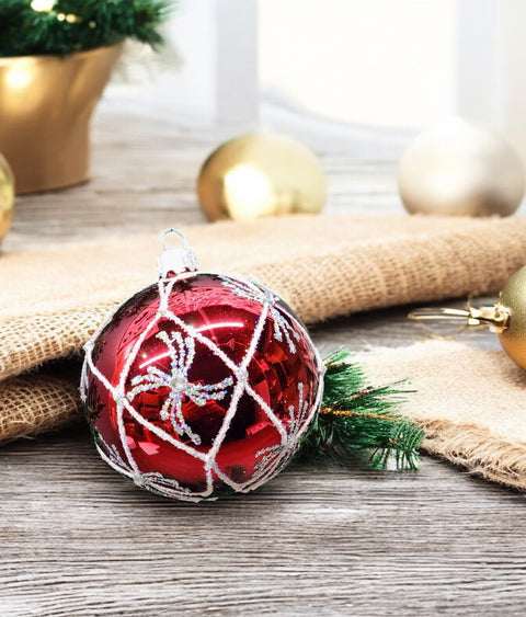 Red Glass Ball Ornament
