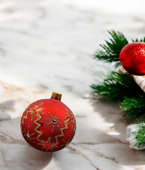 Red Glass Ball Ornament