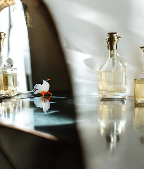 White Dove Figurine, Mini Glass Murano Quality Lampworking Glass Figurine, Hand Made In Ukraine, A Great Addition To Your Collection