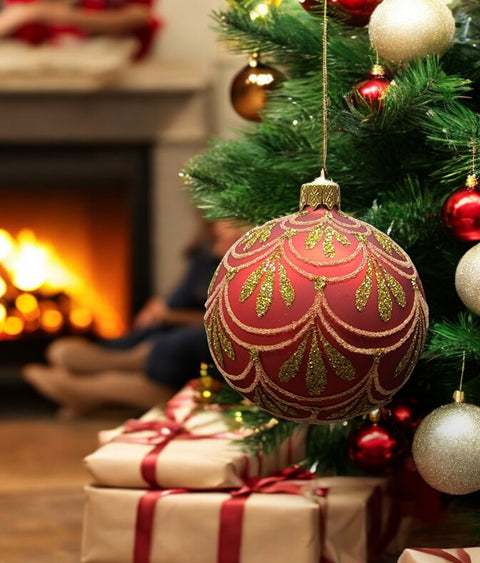 Red Glass Ball Ornament