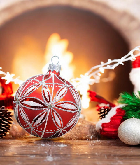 Red Glass Ball Ornament
