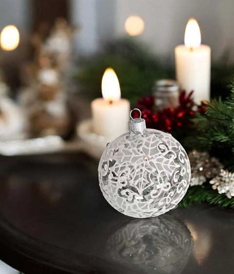Clear Glass Ball Ornament