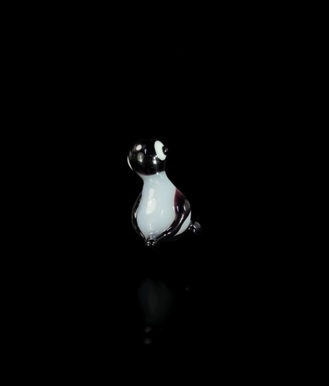 Penguin Figurine, Mini Glass Murano Quality Lampworking Glass Figurine, Hand Made In Ukraine, A Great Addition To Your Collection