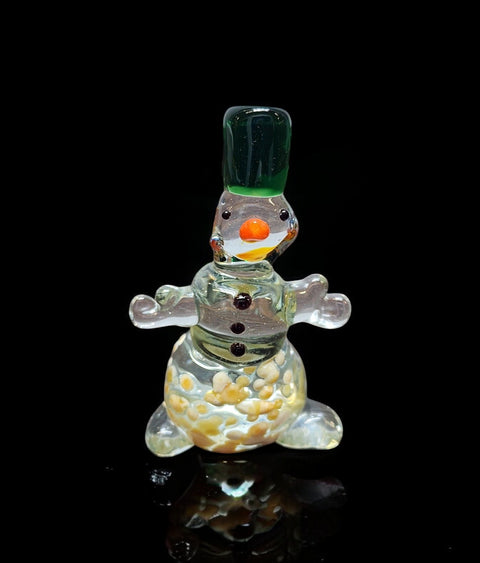 Glass Snowman Figurine