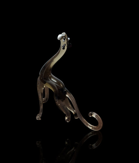 Glass Panther Figurine