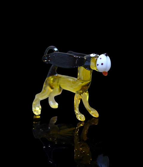 Glass Dachshund Figurine, Collectible Glass Dachshund, Murano Quality Gift At A Fraction Of The Price, Handcrafted In Ukraine