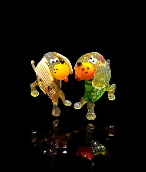 Glass Dog Figurine