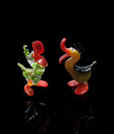 Glass Duck Figurine