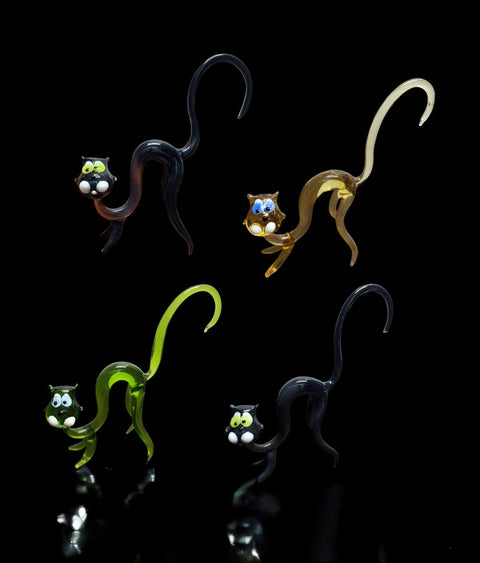 Glass Cat Figurine