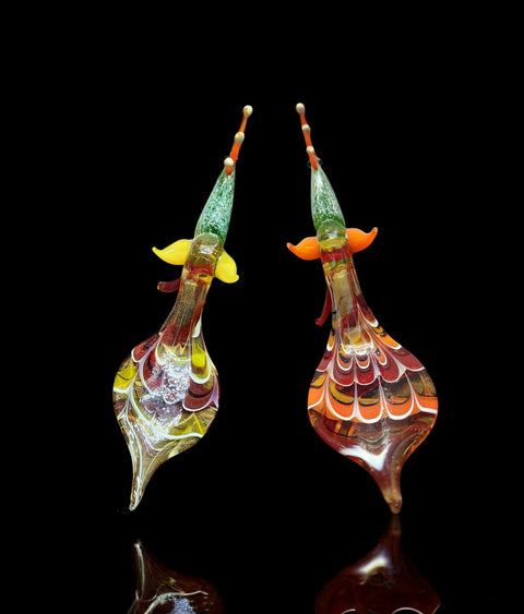 Glass Peacock Figurine, Collectible Glass Peacock, Murano Quality Gift At A Fraction Of The Price, Handcrafted In Ukraine