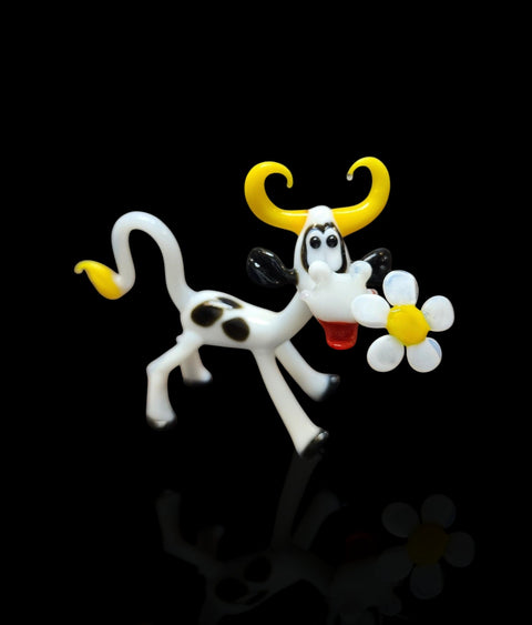glass cow figurine