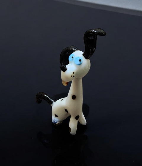 Glass Dalmatian Figurine, Collectible Glass Dalmatian, Murano Quality Gift At A Fraction Of The Price, Handcrafted In Ukraine