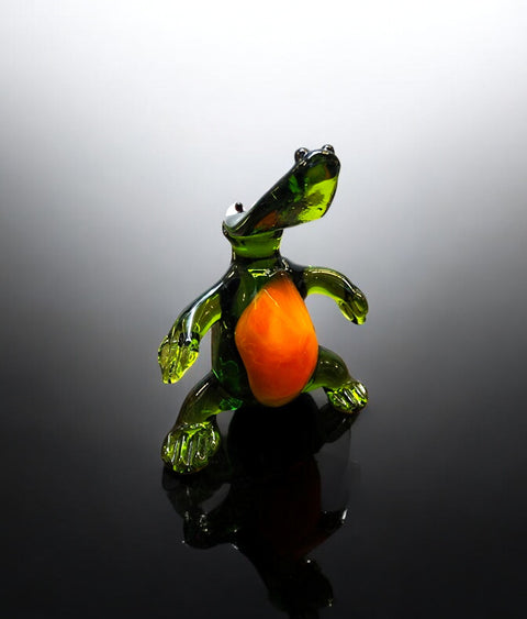Glass Alligator Figurine