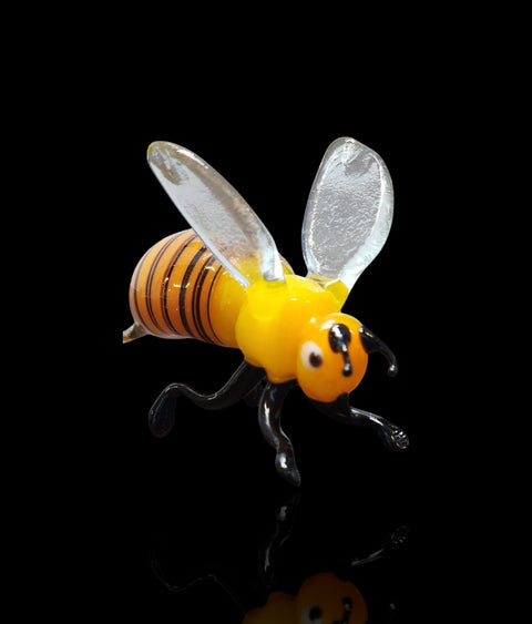 Glass Bee Figurine, Collectible Glass Bee, Murano Quality Gift At A Fraction Of The Price, Handcrafted In Ukraine
