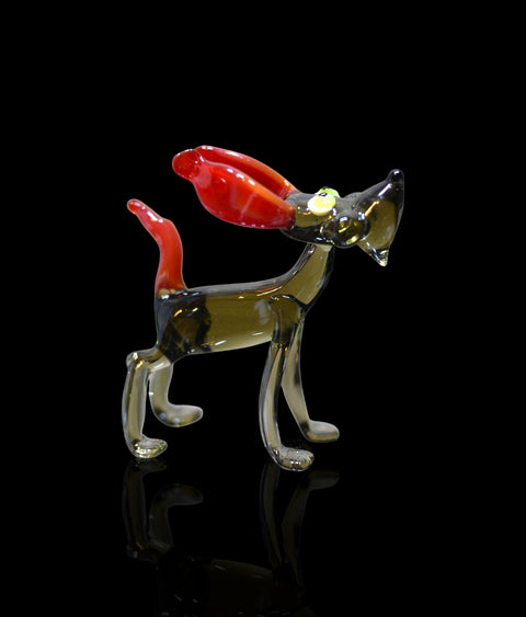 Glass Dog Figurine, Collectible Glass Dog, Murano Quality Gift At A Fraction Of The Price, Handcrafted In Ukraine