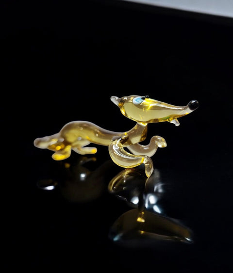 Glass Fox Figurine, Collectible Glass Fox, Murano Quality Gift At A Fraction Of The Price, Handcrafted In Ukraine