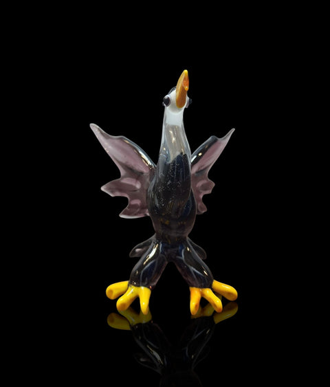 American Eagle Glass Figurine, Collectible Glass Eagle, Murano Quality Gift At A Fraction Of The Price, Handcrafted In Ukraine