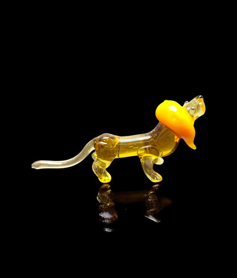 Glass Lion Figurine