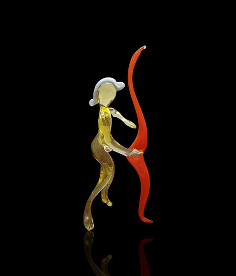 Glass Hunter Figurine