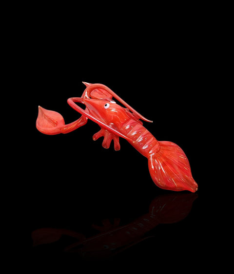 Glass Red Lobster Figurine, Collectible Glass Lobster, Murano Quality Gift At A Fraction Of The Price, Handcrafted In Ukraine