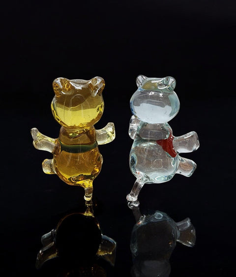 Glass Teddy Bear Figurine, Collectible Glass Teddy Bear, Murano Quality Gift At A Fraction Of The Price, Handcrafted In Ukraine