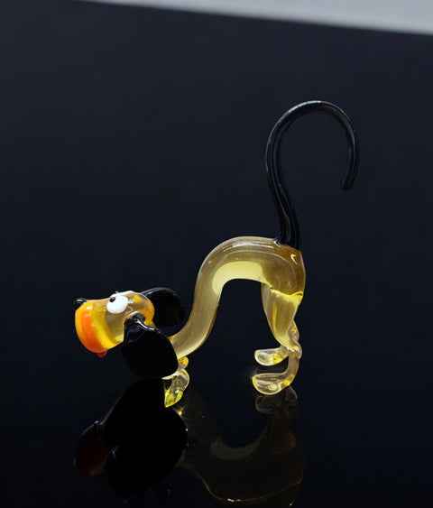 Glass Dog Figurine, Collectible Glass Dog, Murano Quality Gift At A Fraction Of The Price, Handcrafted In Ukraine