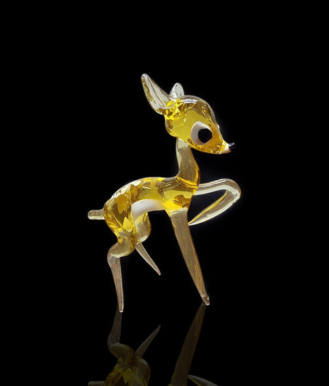 Glass Deer Figurine