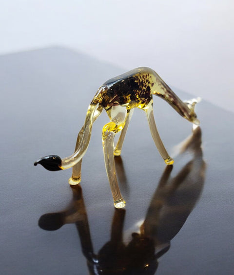Glass Giraffe Figurine, Collectible Glass Giraffe, Murano Quality Gift At A Fraction Of The Price, Handcrafted In Ukraine