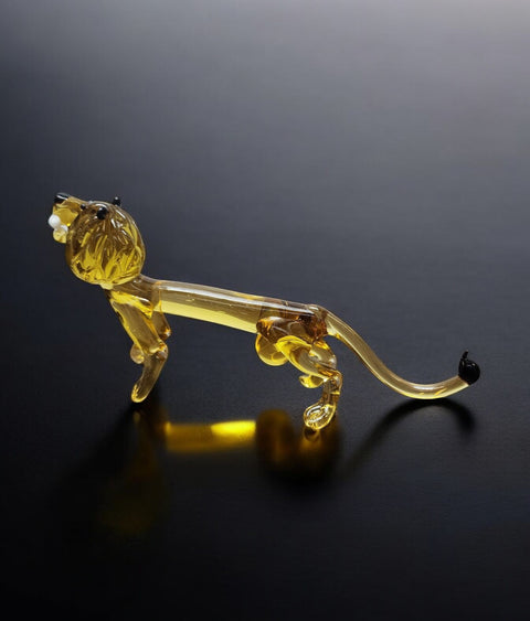 Glass Lion Figurine