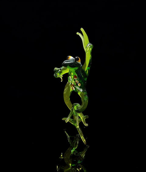 Glass Frog Figurine