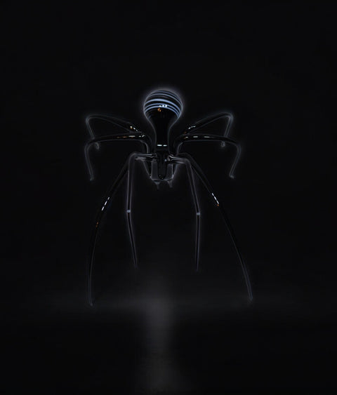 Glass Black Widow Spider Figurine, Collectible Glass Spider, Murano Quality Gift At A Fraction Of The Price, Handcrafted In Ukraine