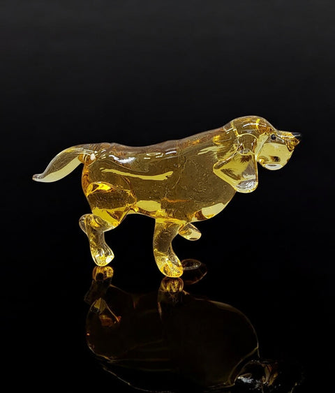 Glass Hound Figurine, Collectible Glass Dog, Murano Quality Gift At A Fraction Of The Price, Handcrafted In Ukraine