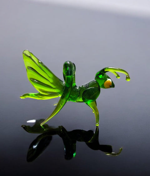 Glass Grasshopper Figurine, Collectible Glass Grasshopper, Murano Quality Gift At A Fraction Of The Price, Handcrafted In Ukraine