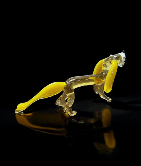 Glass Dachshund Figurine, Collectible Glass Dachshund, Murano Quality Gift At A Fraction Of The Price, Handcrafted In Ukraine
