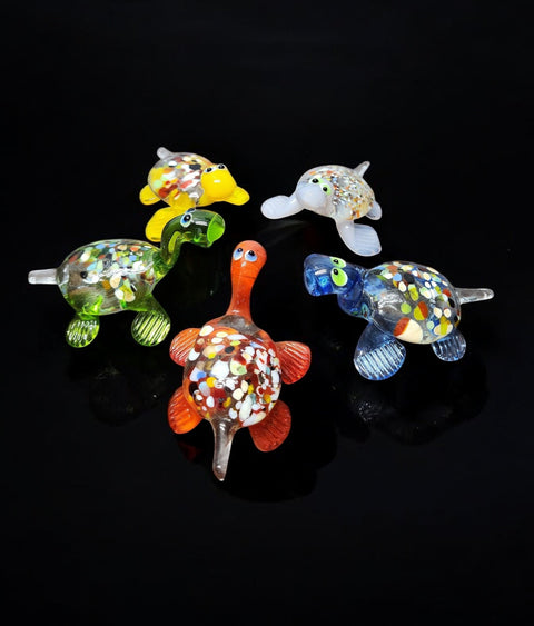 Glass Turtle Figurine