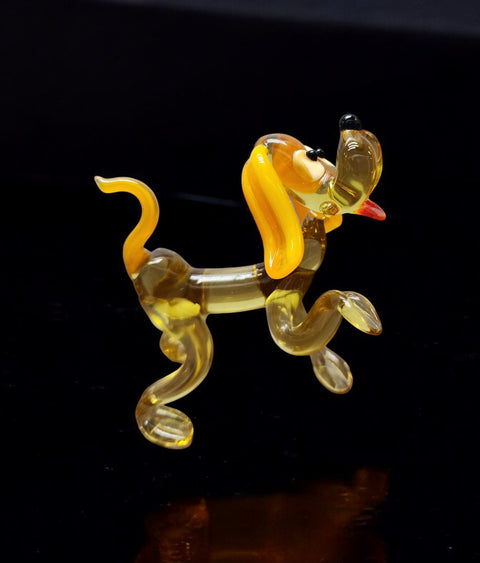 Glass Spaniel Figurine, Collectible Glass Dog, Murano Quality Gift At A Fraction Of The Price, Handcrafted In Ukraine