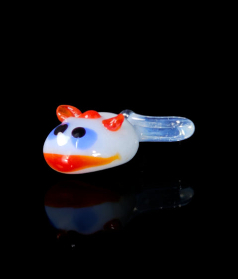 Girl Mouse Figurine, Mini Glass Murano Quality Lampworking Glass Figurine, Hand Made In Ukraine, A Great Addition To Your Collection