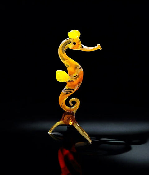 Glass Seahorse Figurine