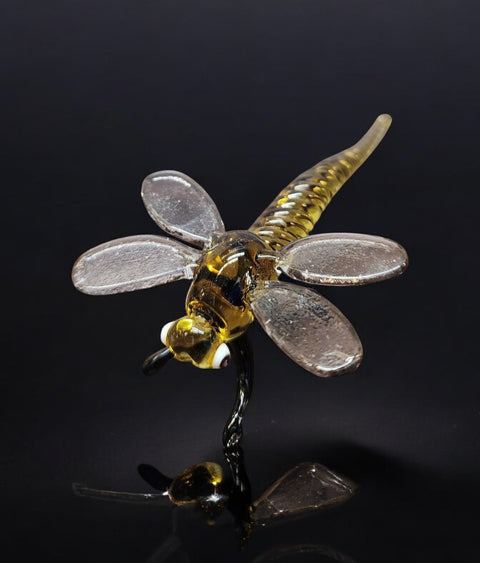 Glass Dragonfly Figurine