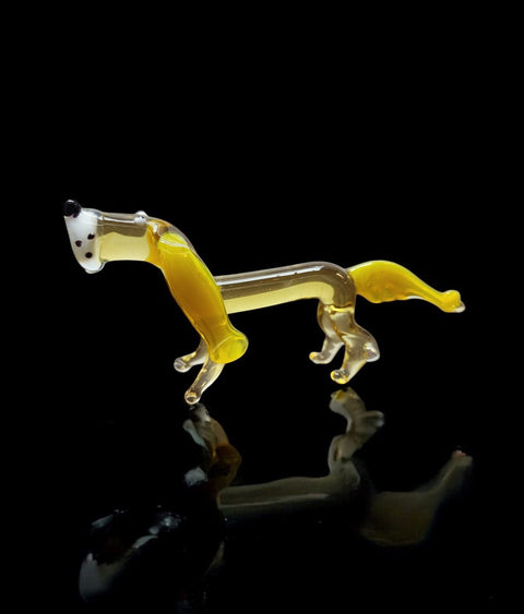 Glass Dachshund Figurine