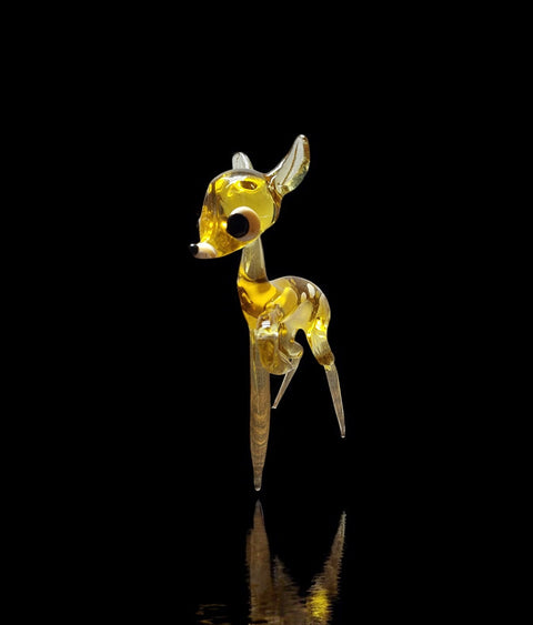Glass Deer Figurine, Collectible Glass Deer, Murano Quality Gift At A Fraction Of The Price, Handcrafted In Ukraine